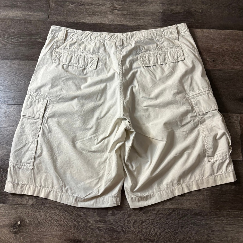 Polo Jeans Co Ralph Lauren Mens Cargo Shorts Off White RL Flag Size 40 - Picture 6 of 9